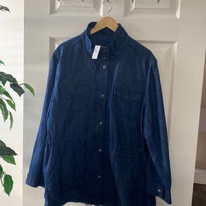 Stylish upscale Talbots Jean Jacket Size 3X New with tags